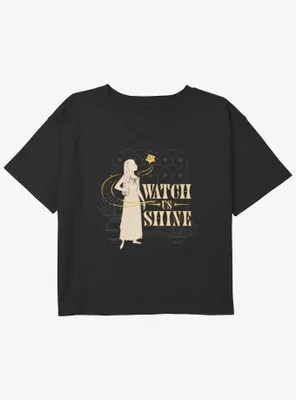Disney Wish Watch Us Shine Girls Youth Crop T-Shirt