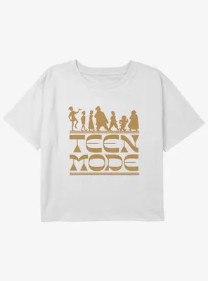Disney Wish Teen Mode Girls Youth Crop T-Shirt