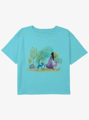 Disney Wish Play With Friends Girls Youth Crop T-Shirt