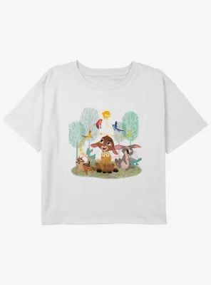 Disney Wish Star And Friends Girls Youth Crop T-Shirt