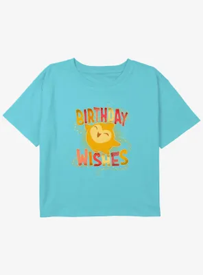 Disney Wish Birthday Star Wishes Girls Youth Crop T-Shirt