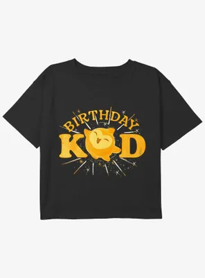 Disney Wish Star Birthday Kid Girls Youth Crop T-Shirt