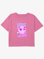 Pokemon Love Jigglypuff Girls Youth Crop T-Shirt