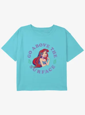 Disney The Little Mermaid Go Above Surface Girls Youth Crop T-Shirt