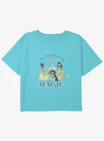 Disney the Princess and Frog Made Of Magic Girls Youth Crop T-Shirt