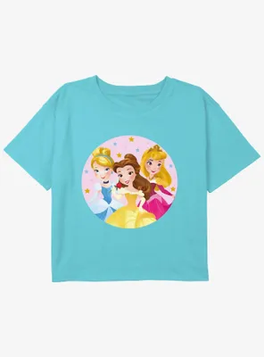 Disney Cinderella Little Princess Girls Youth Crop T-Shirt