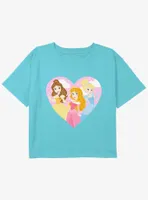 Disney Beauty and the Beast Castle Princess Girls Youth Crop T-Shirt