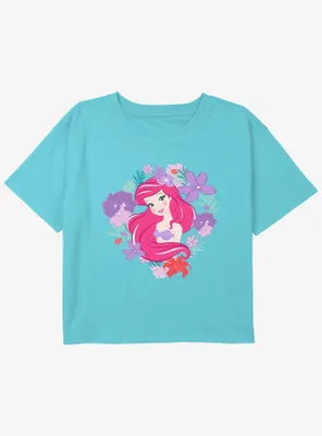 Disney The Little Mermaid Ariel Coralescent Girls Youth Crop T-Shirt