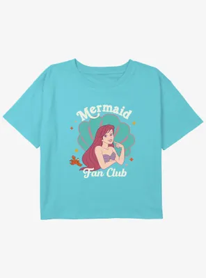 Disney The Little Mermaid Fan Club Girls Youth Crop T-Shirt