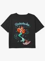 Disney The Little Mermaid Under Sea Girls Youth Crop T-Shirt