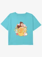 Disney Beauty And the Beast Belle Mrs. Potts Chip Girls Youth Crop T-Shirt