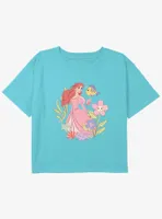 Disney The Little Mermaid Ariel And Flounder Girls Youth Crop T-Shirt