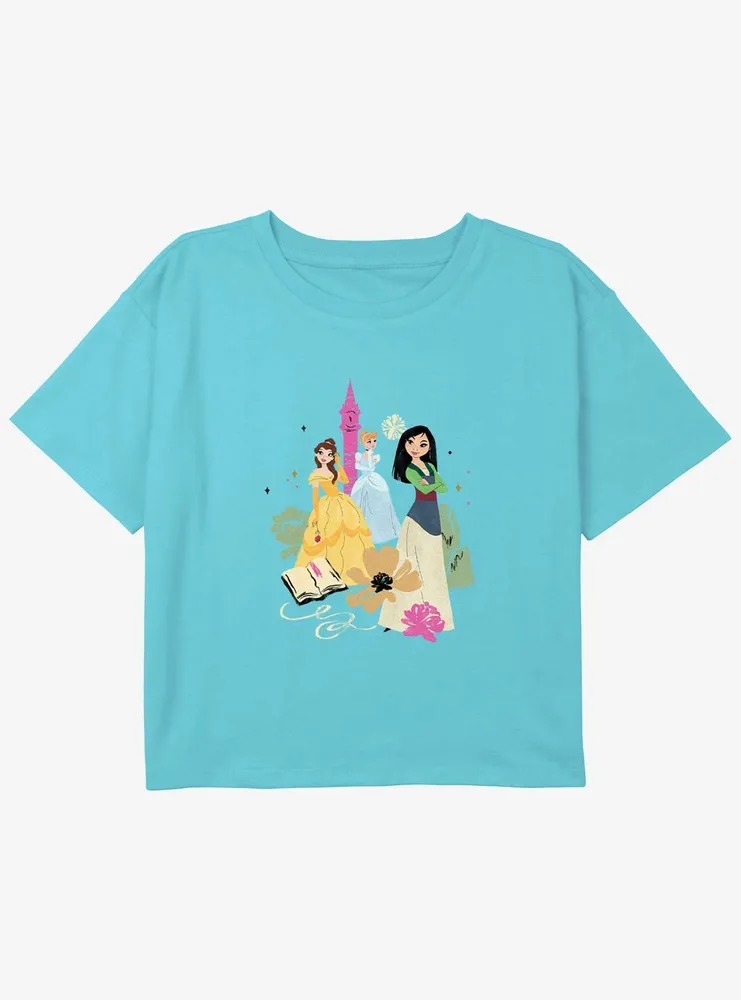 Disney Mulan Fantasy Princess Girls Youth Crop T-Shirt