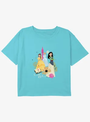 Disney Mulan Fantasy Princess Girls Youth Crop T-Shirt