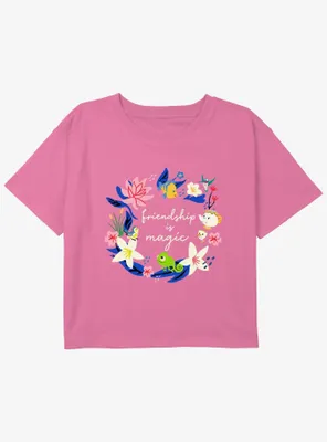 Disney The Little Mermaid Friendship Is Magic Girls Youth Crop T-Shirt