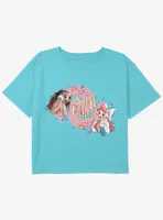 Disney The Little Mermaid Shell Phones Girls Youth Crop T-Shirt