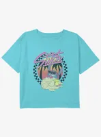 Disney Lilo & Stitch Retro Sunset Girls Youth Crop T-Shirt