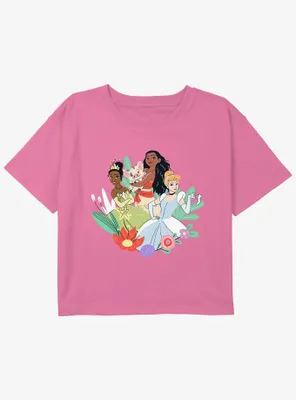 Disney Moana Princess Smiling Girls Youth Crop T-Shirt