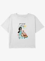 Disney Aladdin Jasmine Princess Charge Girls Youth Crop T-Shirt