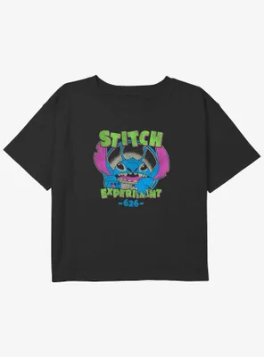 Disney Lilo & Stitch Alien Mode Girls Youth Crop T-Shirt