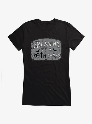 Hot Topic Dreaming Of A Goth Christmas Girls T-Shirt