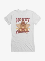 Hot Topic Howdy Christmas Gingerbread Man Star Girls T-Shirt