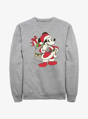 Disney Mickey Mouse Santa Sweatshirt