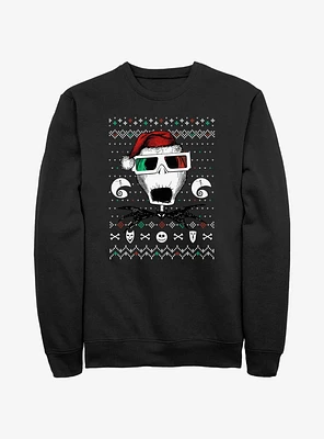 Disney The Nightmare Before Christmas Ugly Holiday Jack Vision Sweatshirt