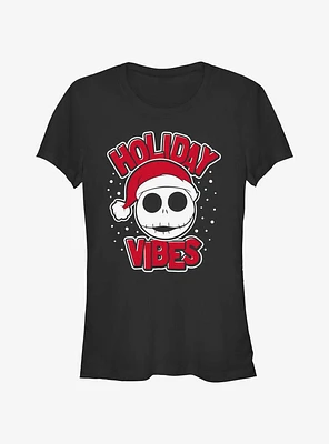 Disney The Nightmare Before Christmas Holiday Vibes Jack Girls T-Shirt