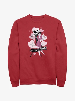 Disney The Nightmare Before Christmas Jack & Sally Misfit Love Sweatshirt
