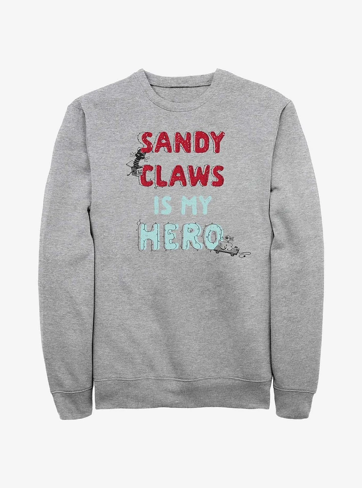 Disney The Nightmare Before Christmas My Hero Sandy Claws Sweatshirt