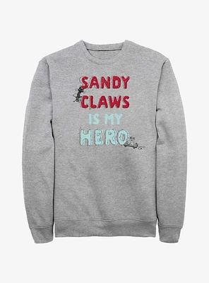 Disney The Nightmare Before Christmas My Hero Sandy Claws Sweatshirt