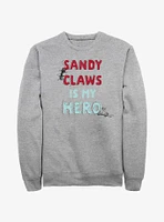 Disney The Nightmare Before Christmas My Hero Sandy Claws Sweatshirt