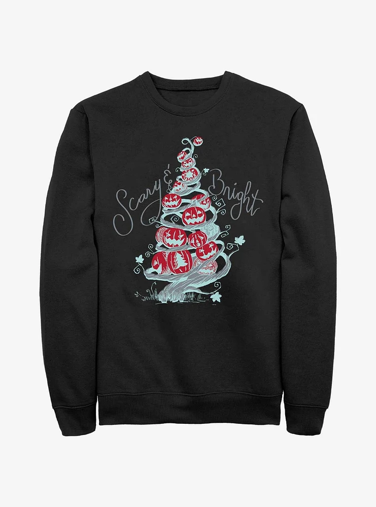 Disney The Nightmare Before Christmas Scary & Bright Tree Sweatshirt