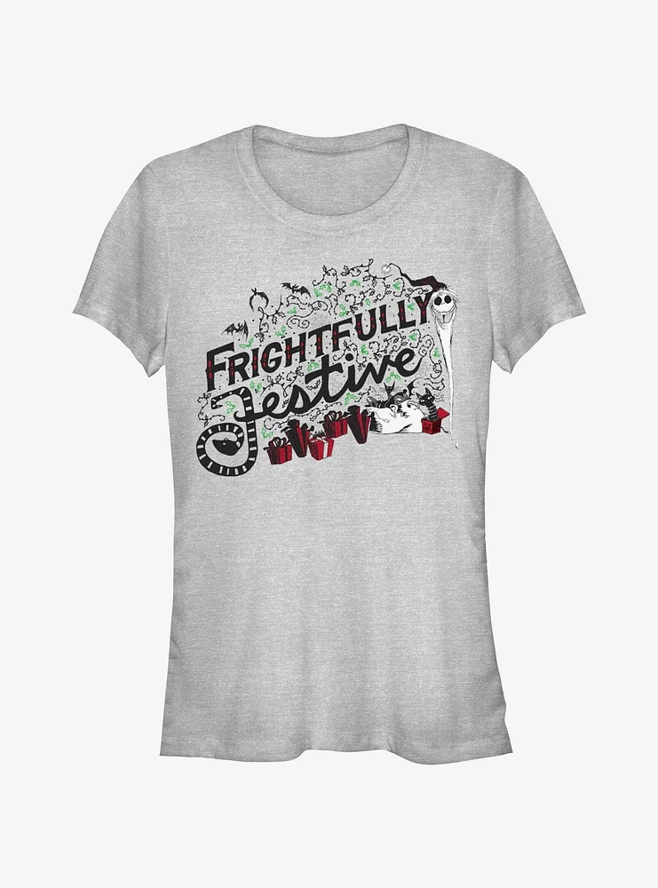 Disney The Nightmare Before Christmas Frightfully Festive Girls T-Shirt