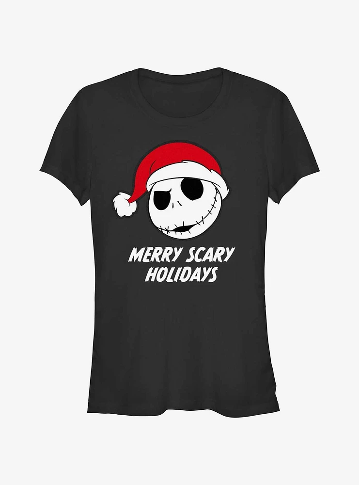 Disney The Nightmare Before Christmas Jack Merry Scary Holidays Girls T-Shirt