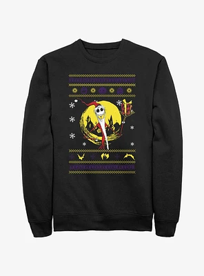 Disney The Nightmare Before Christmas Jack Ugly Holidays Style Sweatshirt