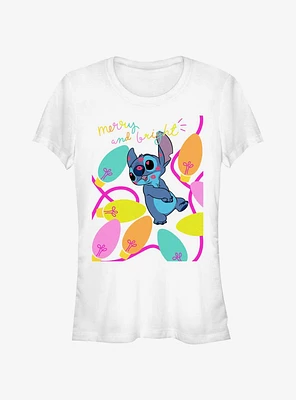 Disney Lilo & Stitch Merry And Bright Girls T-Shirt