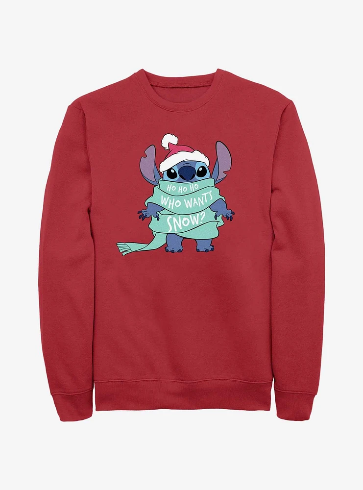 Disney Lilo & Stitch Who Wants Snow Sweatshirt