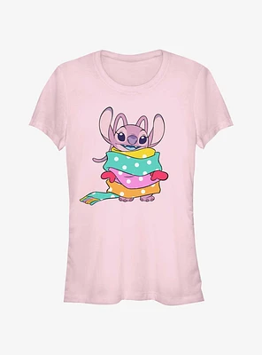 Disney Lilo & Stitch Experiment 624 Angel Wrapped Scarves Girls T-Shirt