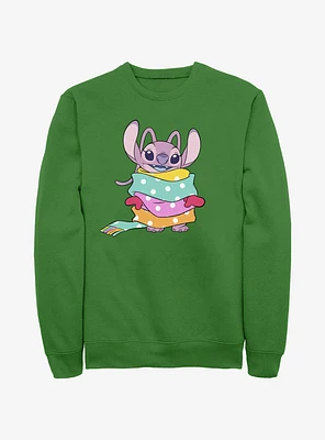 Disney Lilo & Stitch Experiment 624 Angel Wrapped Scarves Sweatshirt