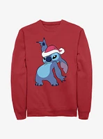 Disney Lilo & Stitch Santa Hat Sweatshirt