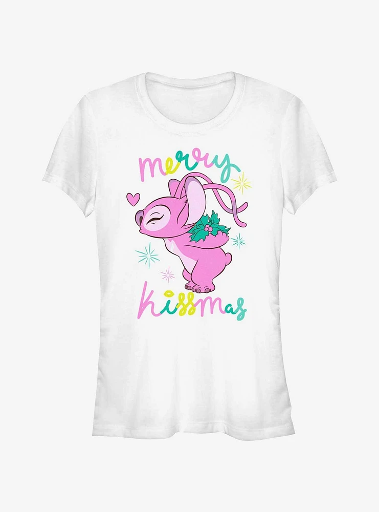 Disney Lilo & Stitch Kissmas Angel Girls T-Shirt