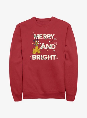 Disney Pluto Merry And Bright Sweatshirt