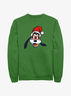 Disney Goofy Christmas Glasses Sweatshirt
