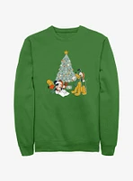 Disney Mickey Mouse & Pluto Letter For Santa Sweatshirt