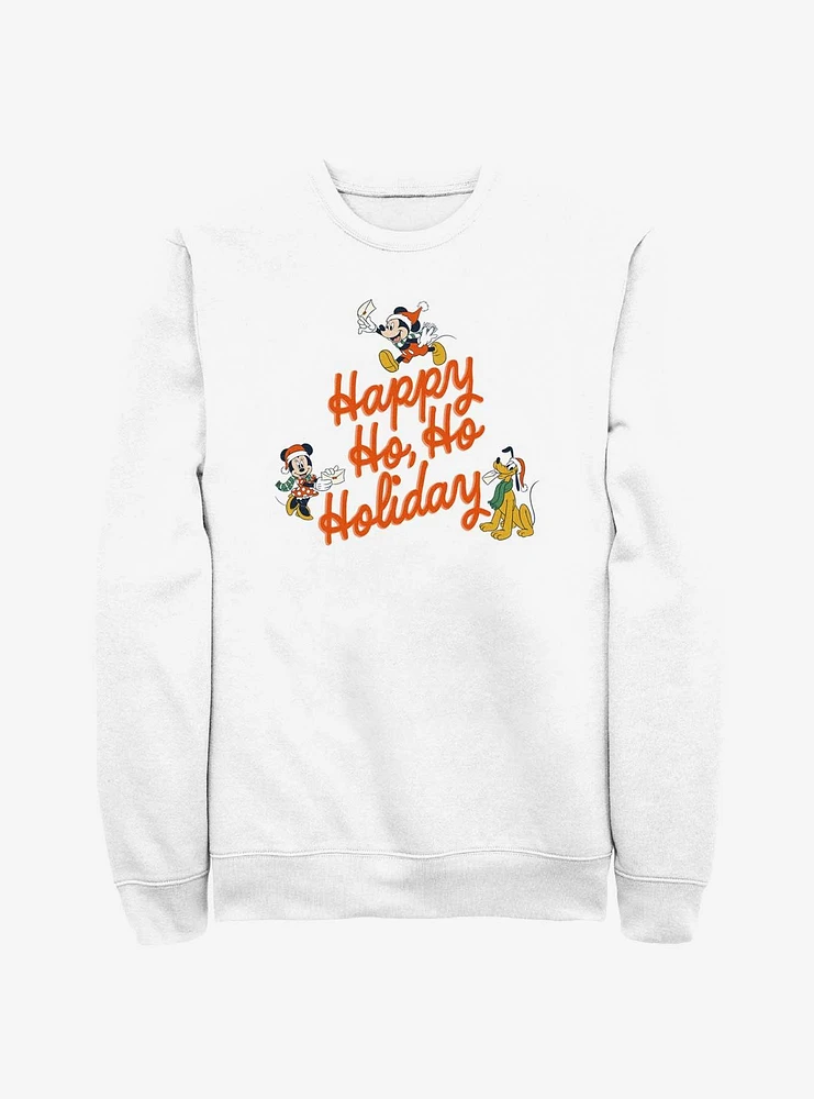 Disney Mickey Mouse Happy Ho Holiday Sweatshirt