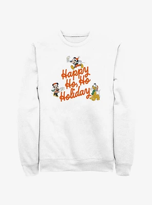 Disney Mickey Mouse Happy Ho Holiday Sweatshirt