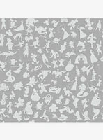 Disney100 Characters Silver Peel and Stick Wallpaper