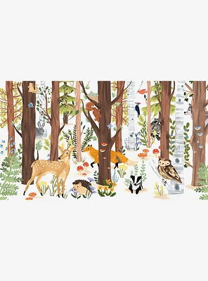 Forest Animal Hide and Seek Peel and Stick Wall Mural